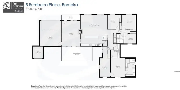 Floorplan of Homely house listing, 5 Bumberra Place, Mudgee NSW 2850