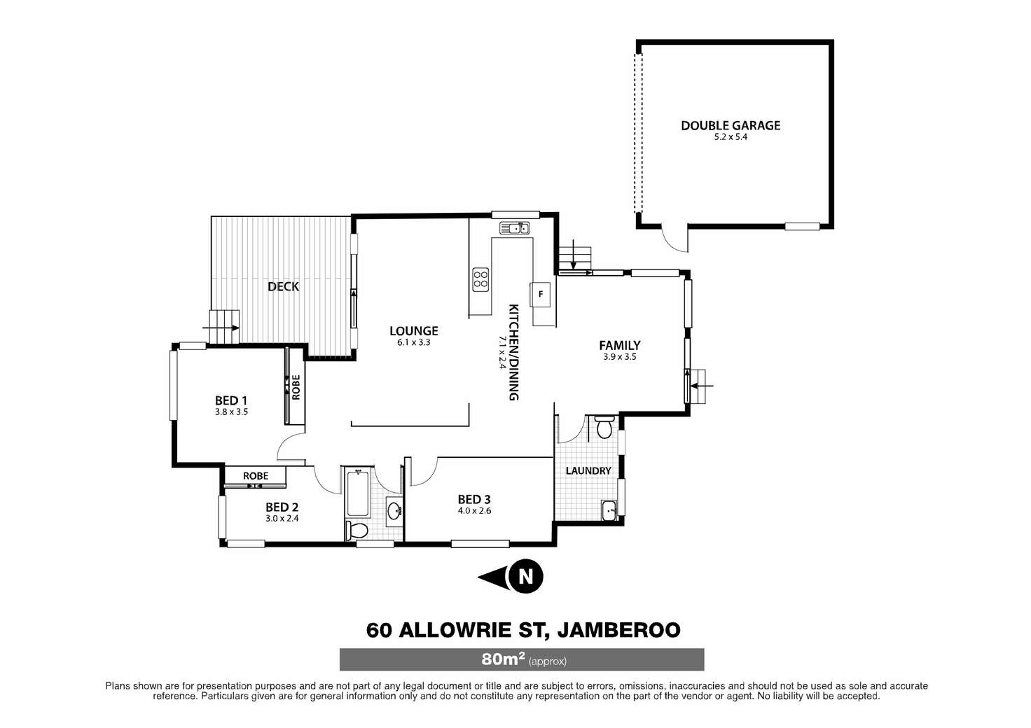 Floorplan of Homely house listing, 60 Allowrie Street, Jamberoo NSW 2533