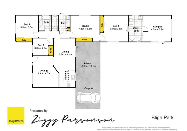 Floorplan of Homely house listing, 3 Ewing Place, Bligh Park NSW 2756