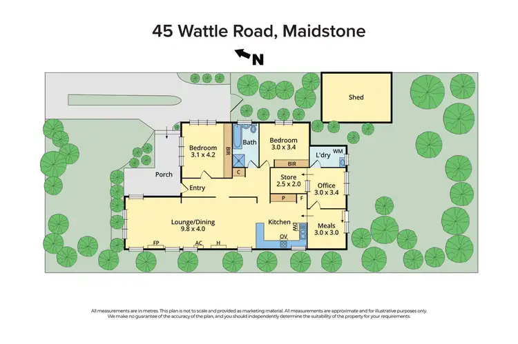 Floorplan of Homely house listing, 45-47 Wattle Road, Maidstone VIC 3012