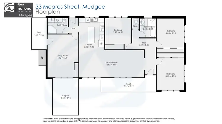Floorplan of Homely house listing, 33 Meares Street, Mudgee NSW 2850