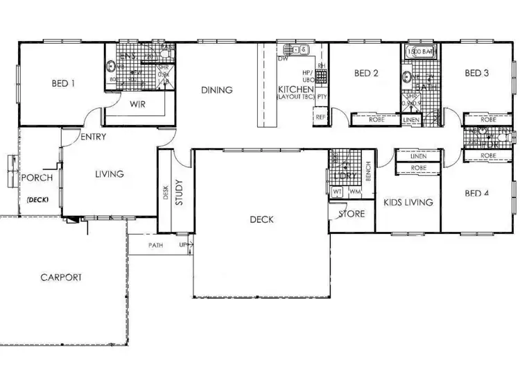Floorplan of Homely house listing, 14 Hin Way, Bilingurr WA 6725
