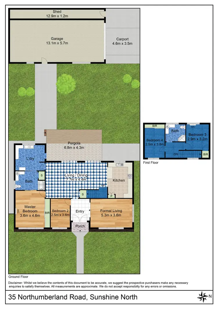 Floorplan of Homely house listing, 35 Northumberland Road, Sunshine North VIC 3020