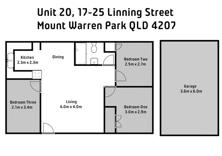 Floorplan of Homely house listing, 20/17-25 Linning Street, Mount Warren Park QLD 4207