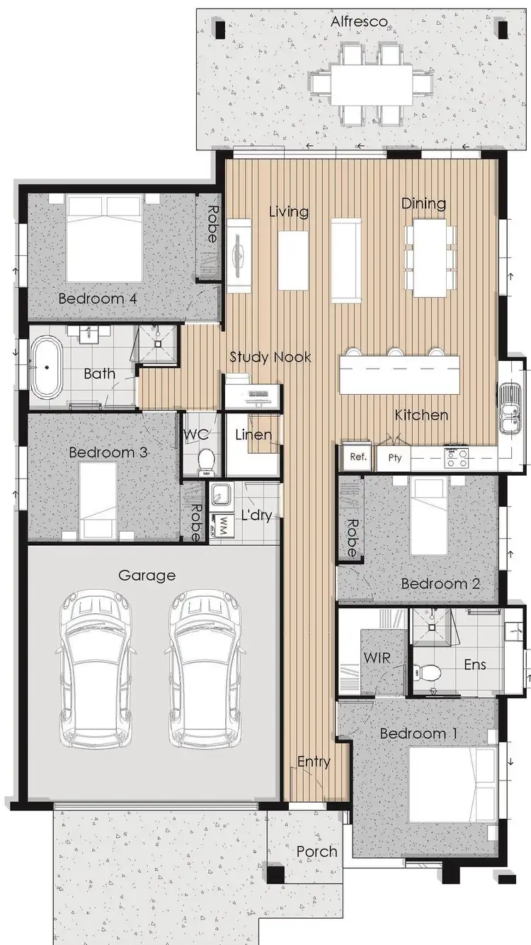 Floorplan of Homely house listing, 19 Lakeside Way, Andergrove QLD 4740