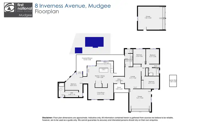 Floorplan of Homely house listing, 8 Inverness Avenue, Mudgee NSW 2850