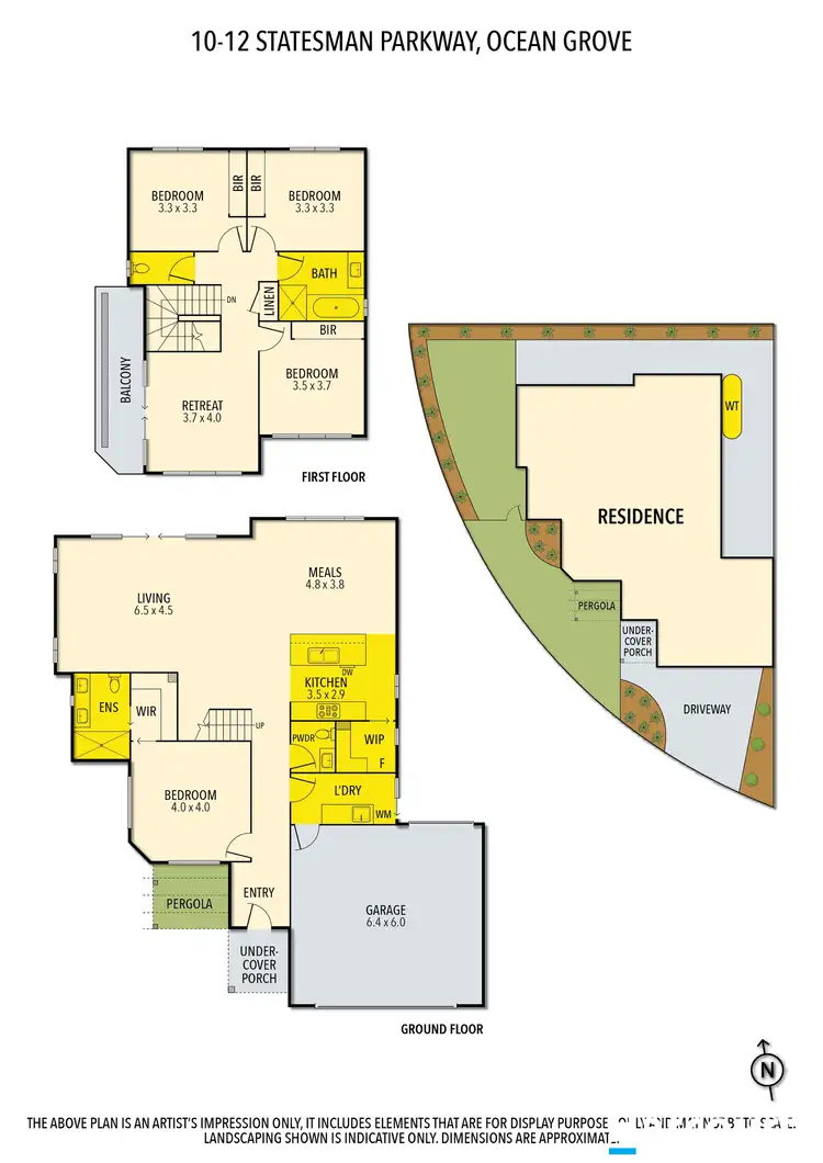 Floorplan of Homely house listing, 10-12 Statesman Parkway, Ocean Grove VIC 3226
