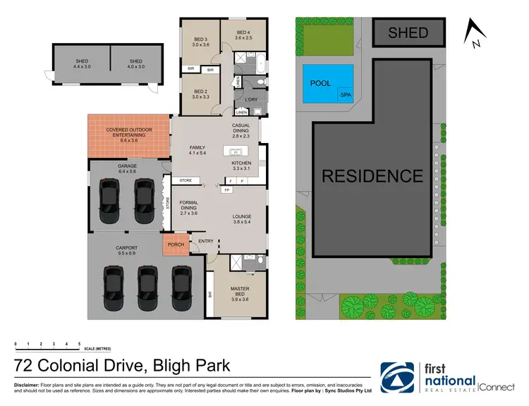 Floorplan of Homely house listing, 72 Colonial Drive, Bligh Park NSW 2756