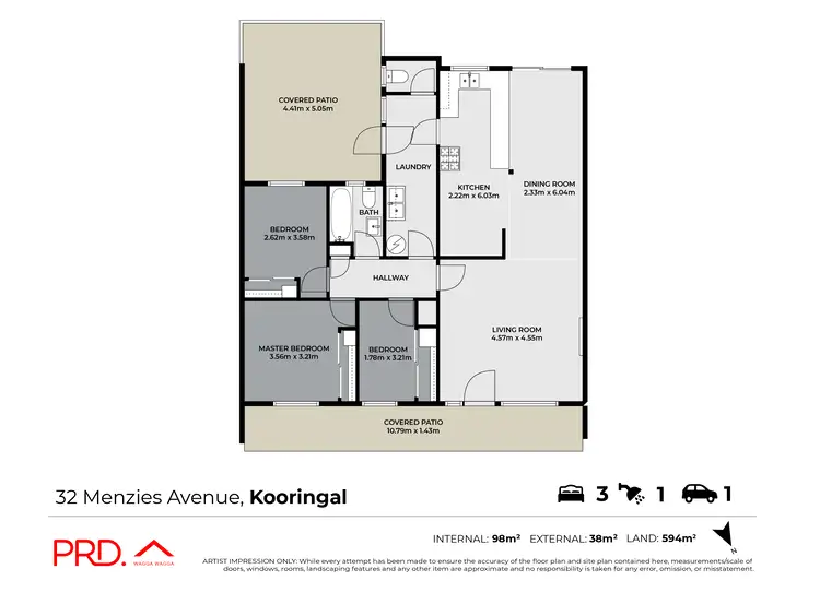 Floorplan of Homely house listing, 32 Menzies Avenue, Kooringal NSW 2650