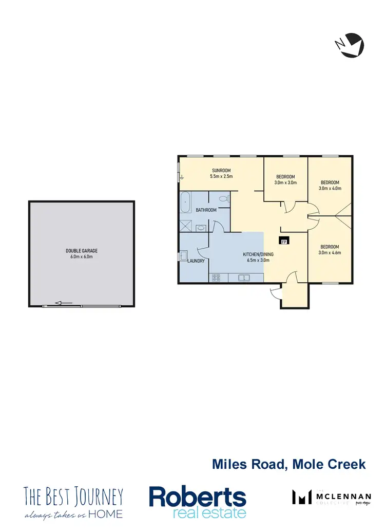 Floorplan of Homely house listing, 85 Miles Road - 'Rosewick Cottage', Mole Creek TAS 7304