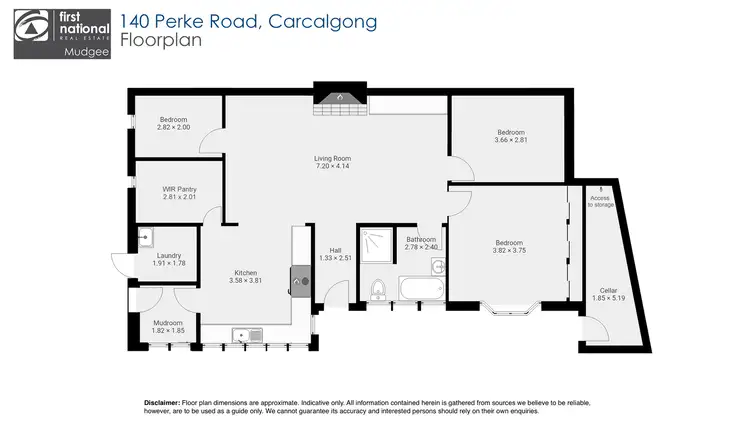 Floorplan of Homely rural property listing, 140 Perke Road, Mudgee NSW 2850
