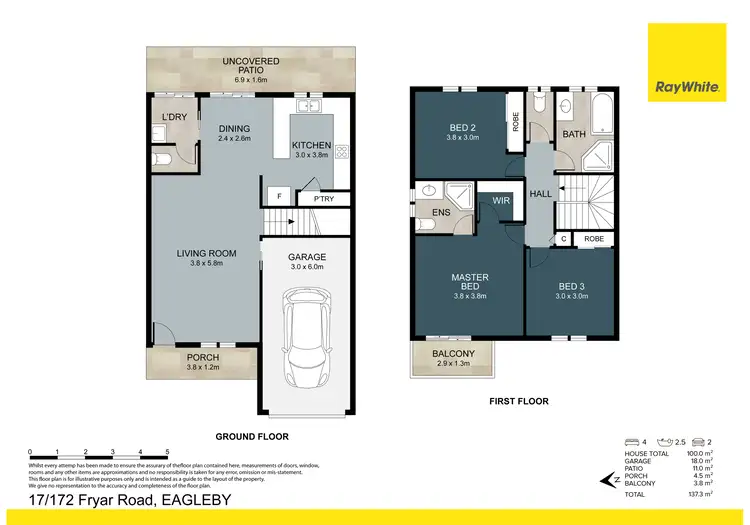 Floorplan of Homely townhouse listing, 17/172-180 Fryar Road, Eagleby QLD 4207