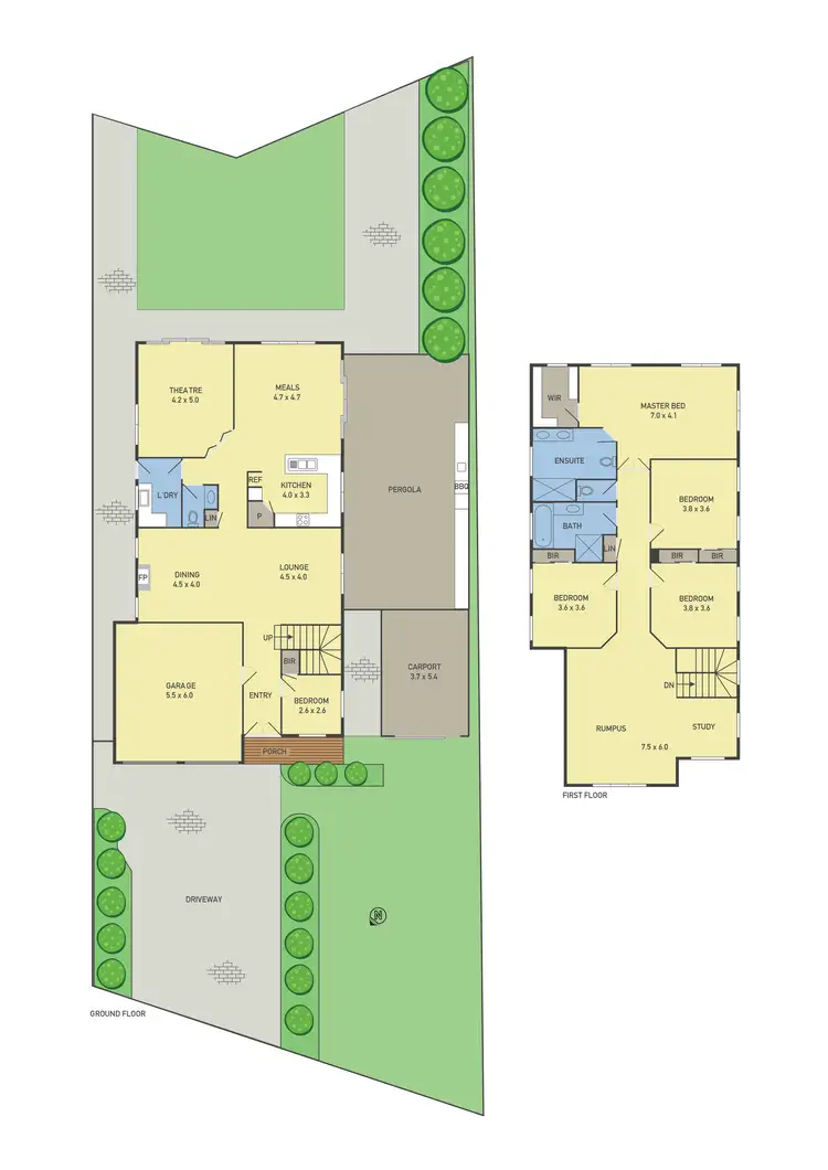 Floorplan of Homely house listing, 43 Augusta Way, Hidden Valley VIC 3756