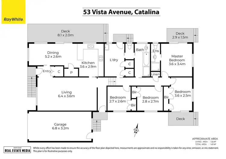 Floorplan of Homely house listing, 53 Vista Avenue, Catalina NSW 2536