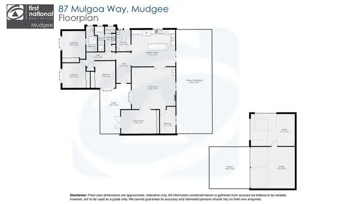 Floorplan of Homely house listing, 87 Mulgoa Way, Mudgee NSW 2850