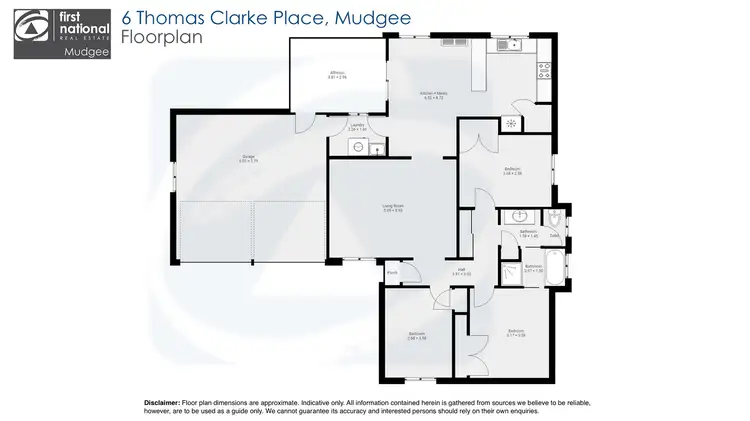 Floorplan of Homely house listing, 6 Thomas Clark Place, Mudgee NSW 2850