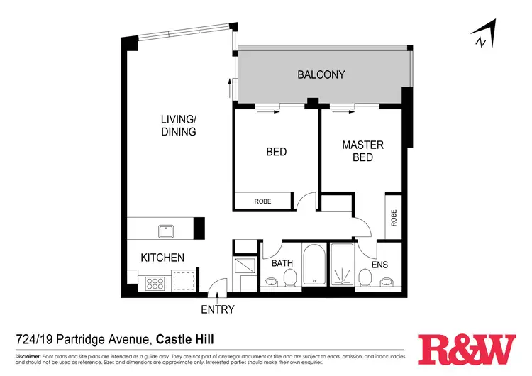 Floorplan of Homely unit listing, 724/19 Partridge Avenue, Castle Hill NSW 2154