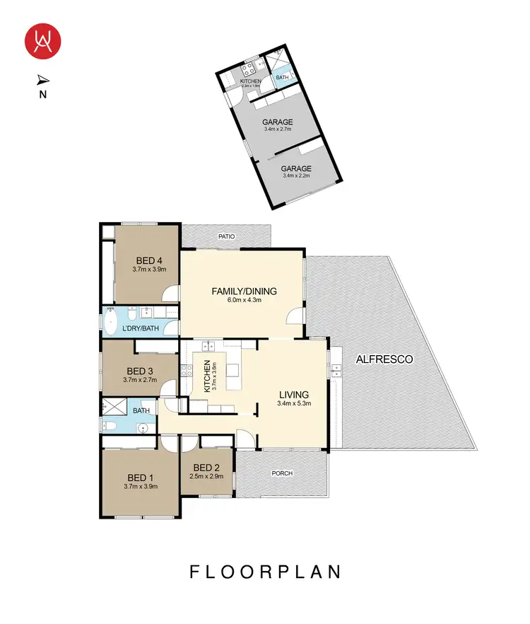 Floorplan of Homely house listing, 9 Rotary Street, Liverpool NSW 2170