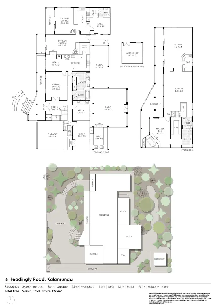 Floorplan of Homely house listing, 6 Headingly Road, Kalamunda WA 6076