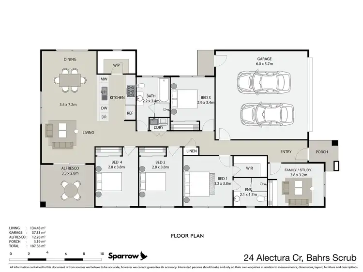 Floorplan of Homely house listing, 24 Alectura Crescent, Bahrs Scrub QLD 4207