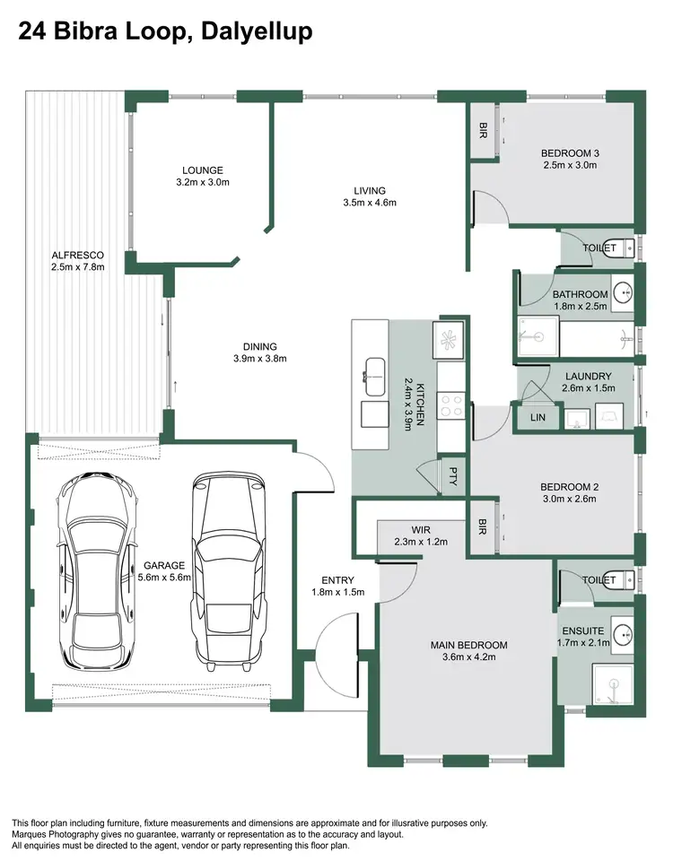 Floorplan of Homely house listing, 24 Bibra Loop, Dalyellup WA 6230
