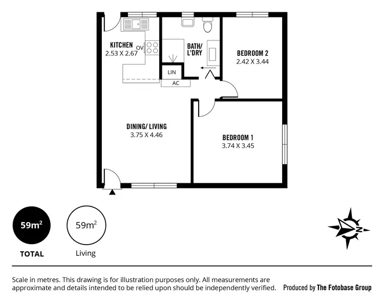 Floorplan of Homely unit listing, 4/12 McQuillan Avenue, Renown Park SA 5008