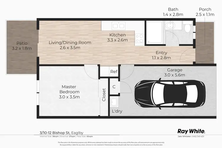 Floorplan of Homely townhouse listing, 3/10-12 Bishop Street, Eagleby QLD 4207