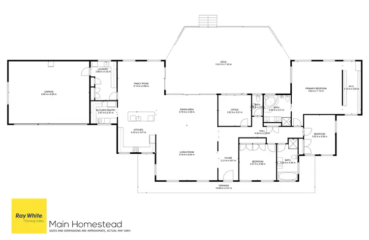 Floorplan of Homely rural property listing, 'Three Pines' 127 & 153 Bakers Creek Road, Bakers Creek NSW 2422
