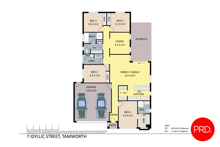Floorplan of Homely house listing, 7 Idyllic Street, Tamworth NSW 2340