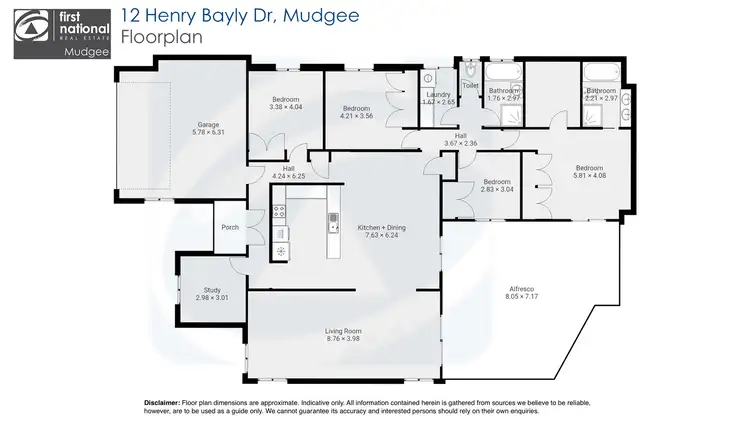 Floorplan of Homely house listing, 12 Henry Bayly Drive, Mudgee NSW 2850