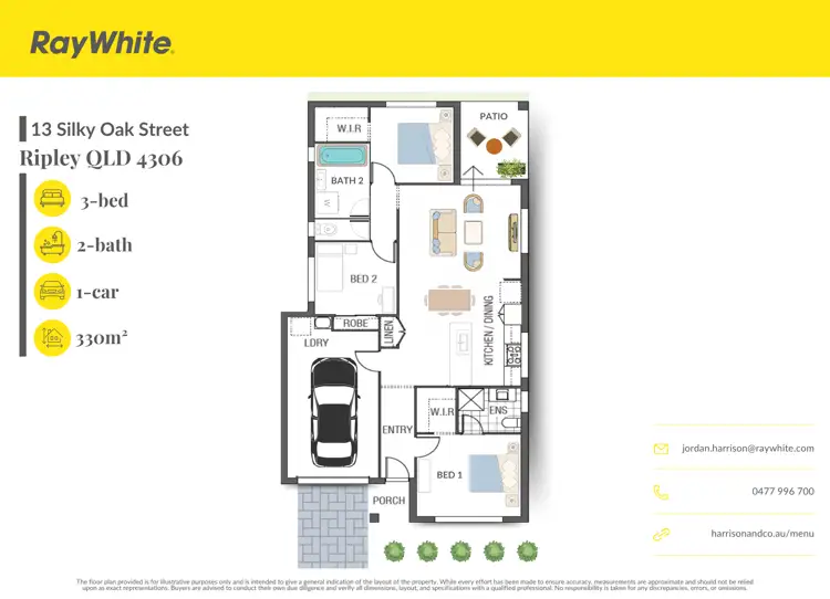 Floorplan of Homely house listing, 13 Silky Oak Street, Ripley QLD 4306