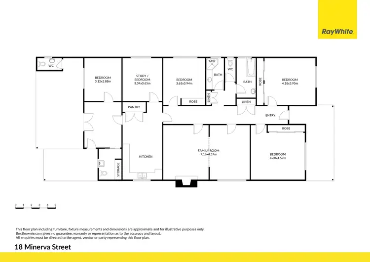 Floorplan of Homely house listing, 18 Minerva Street, Mansfield VIC 3722