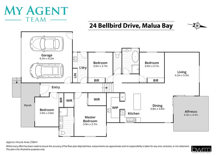 Floorplan of Homely house listing, 24 Bellbird Drive, Malua Bay NSW 2536