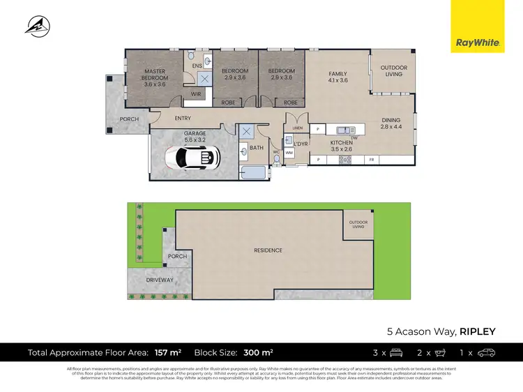 Floorplan of Homely house listing, 5 Acason Way, Ripley QLD 4306