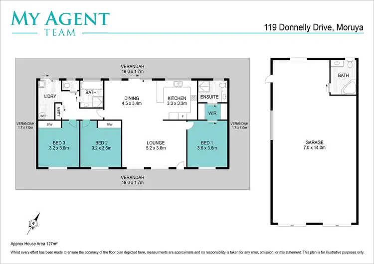 Floorplan of Homely house listing, 119 Donnelly Drive, Moruya NSW 2537