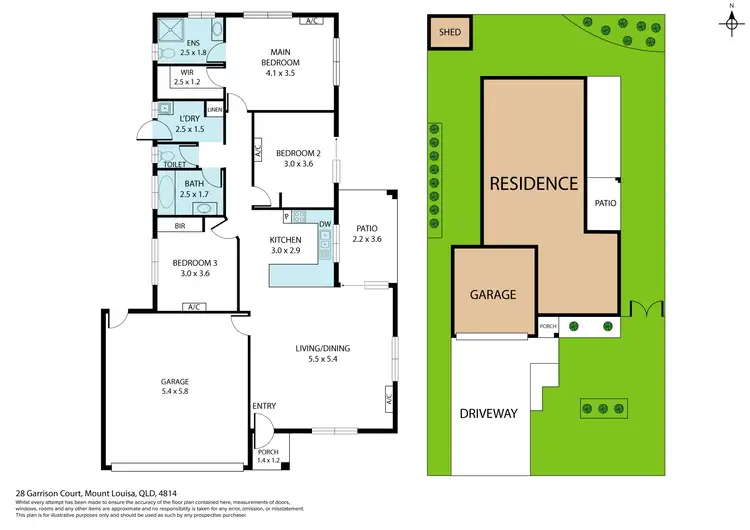 Floorplan of Homely house listing, 28 Garrison Court, Mount Louisa QLD 4814