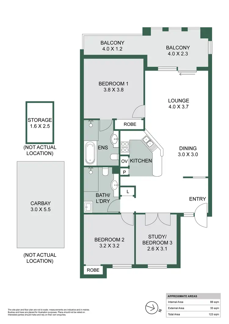Floorplan of Homely apartment listing, 15/8 Stone Street, South Perth WA 6151