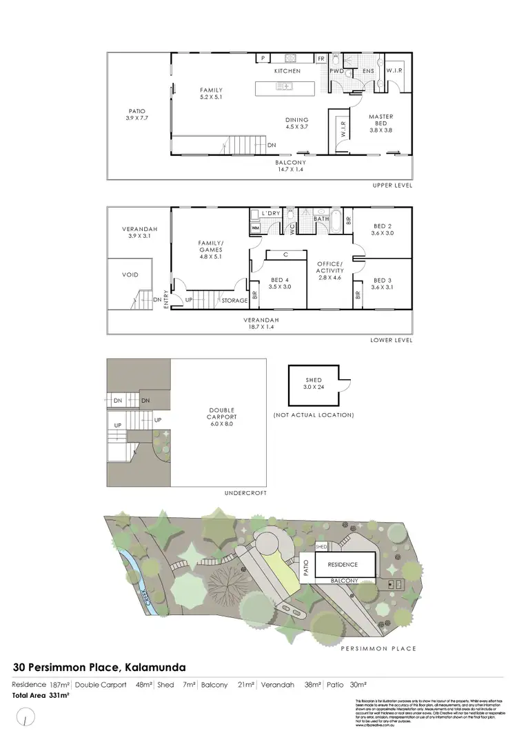 Floorplan of Homely house listing, 30 Persimmon Place, Kalamunda WA 6076