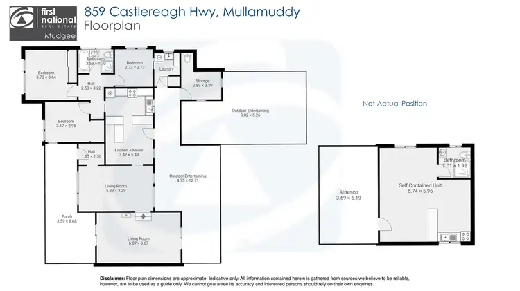 Floorplan of Homely rural property listing, 859 Castlereagh Highway (Mullamuddy), Mudgee NSW 2850