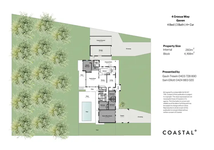 Floorplan of Homely house listing, 4 Crocus Way, Gaven QLD 4211