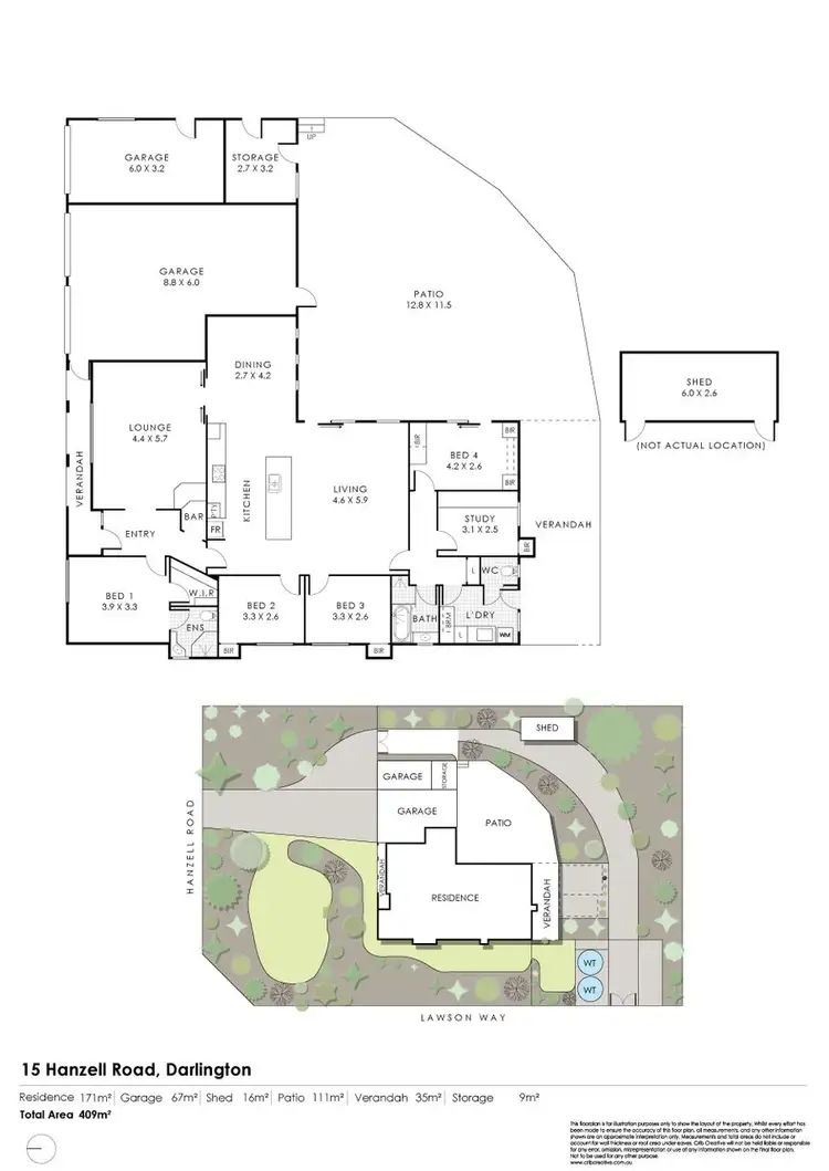 Floorplan of Homely house listing, 15 Hanzell Road, Darlington WA 6070