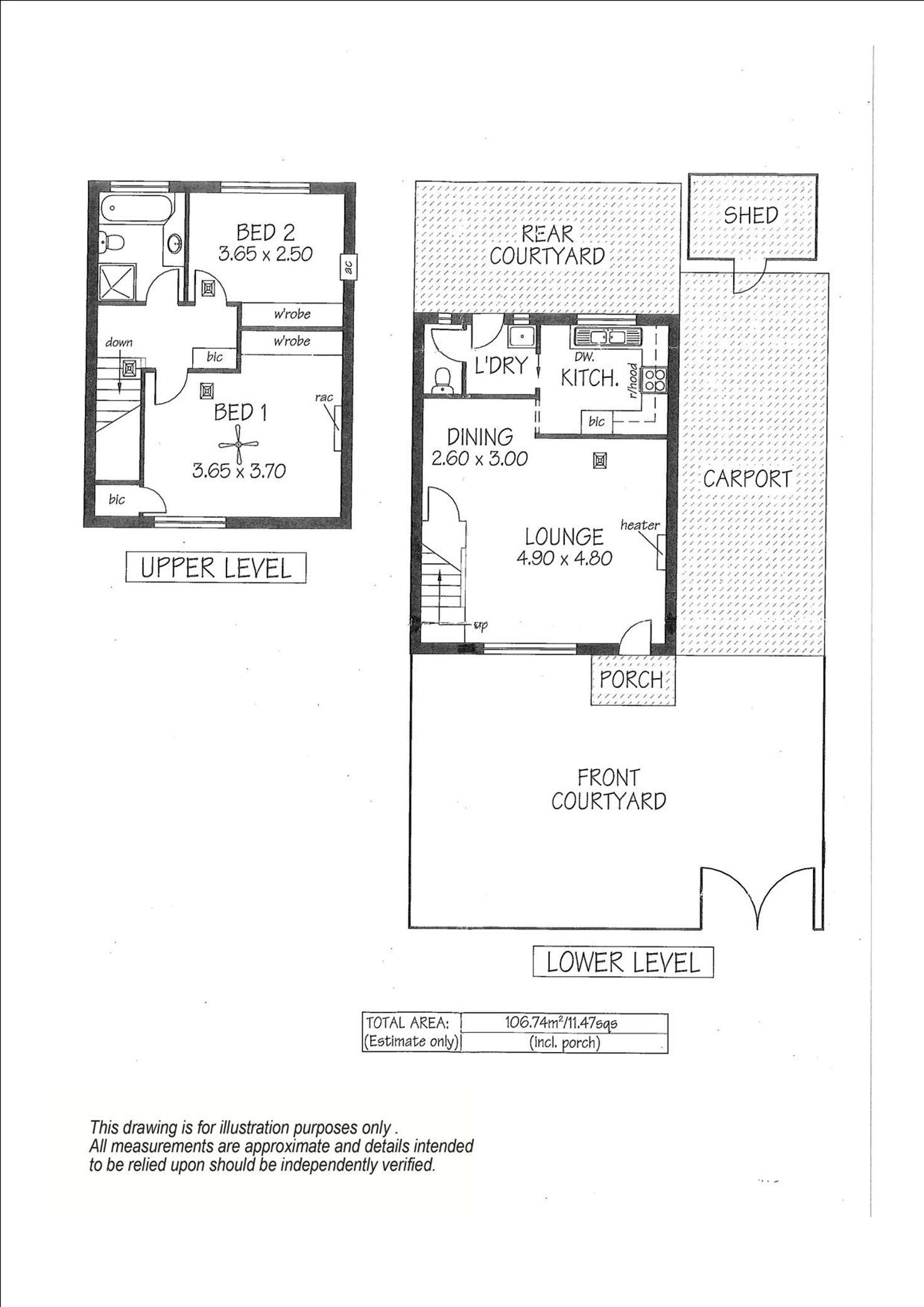 Floorplan of Homely townhouse listing, 16 Osborne Street, Oaklands Park SA 5046