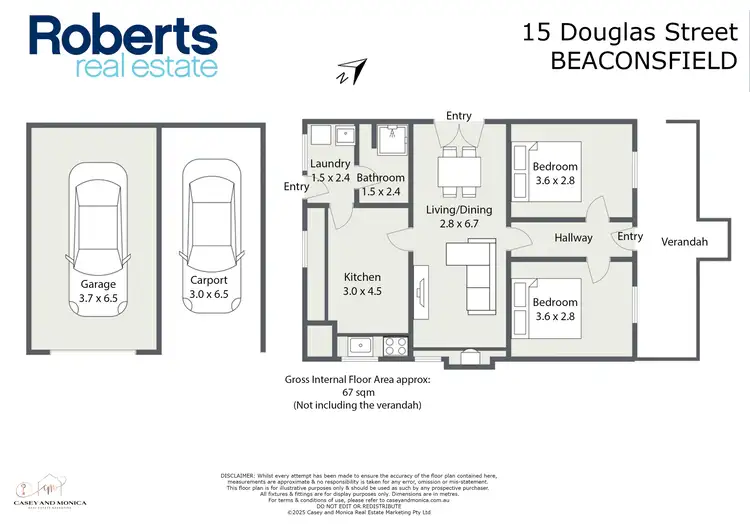 Floorplan of Homely house listing, 15 Douglas Street, Beaconsfield TAS 7270
