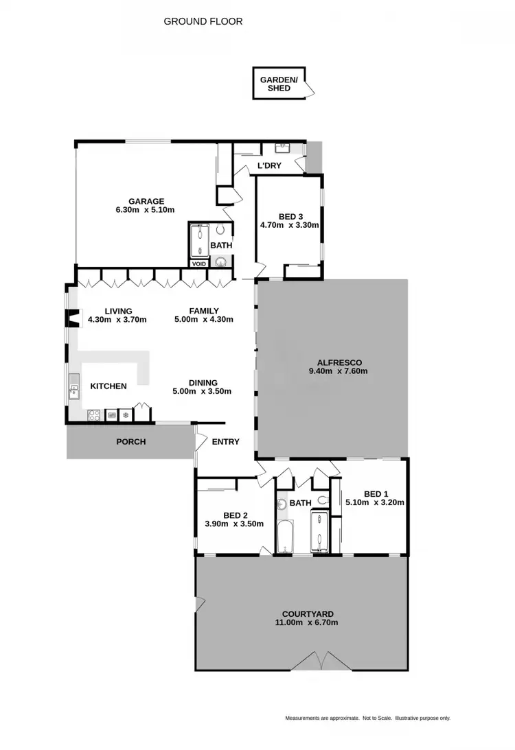 Floorplan of Homely house listing, 45 Mashie Way, West Wodonga VIC 3690