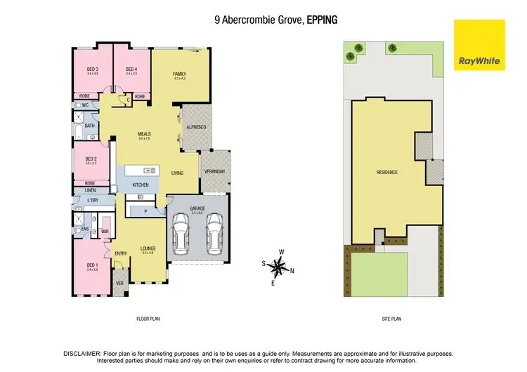 Floorplan of Homely house listing, 9 Abercrombie Grove, Epping VIC 3076