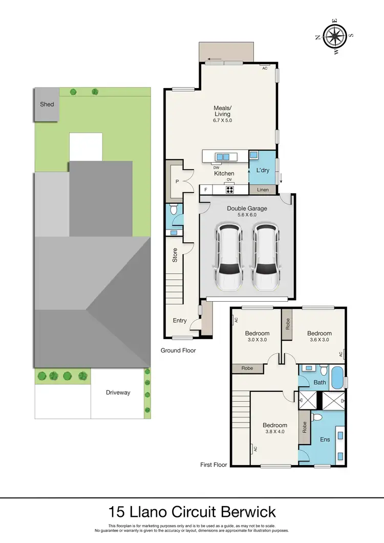 Floorplan of Homely townhouse listing, 15 Llano Circuit, Berwick VIC 3806