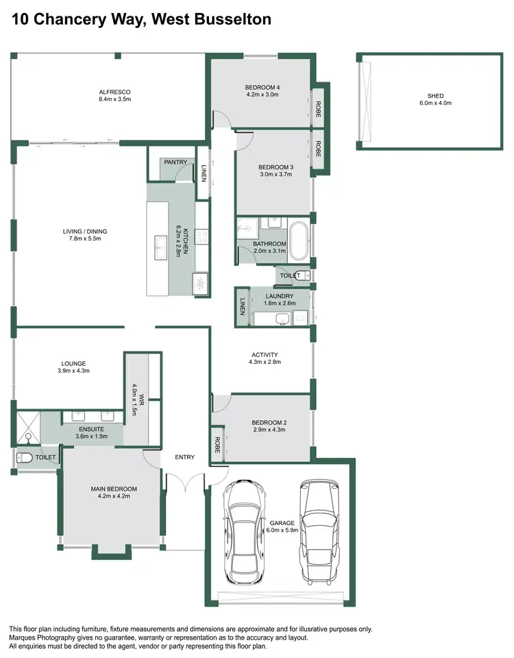 Floorplan of Homely house listing, 10 Chancery Way, West Busselton WA 6280