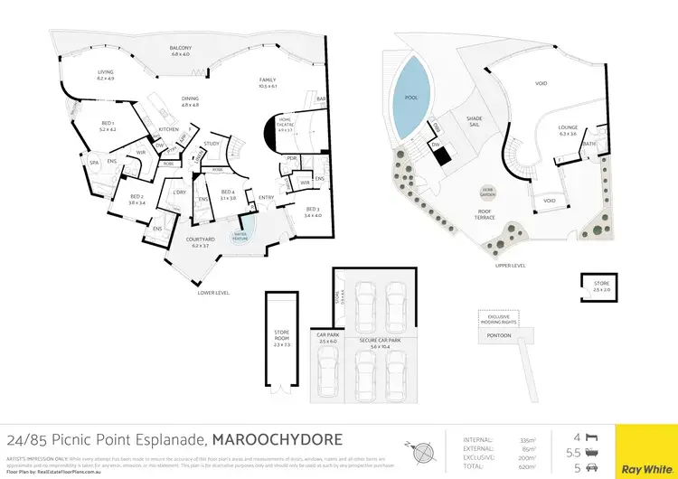 Floorplan of Homely unit listing, 24/85 Picnic Point Esplanade, Maroochydore QLD 4558