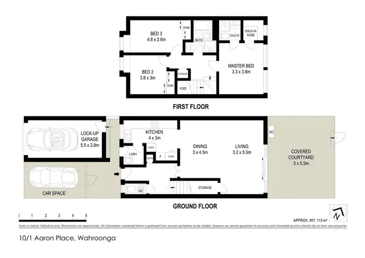 Floorplan of Homely townhouse listing, 10/1 Aaron Place, Wahroonga NSW 2076