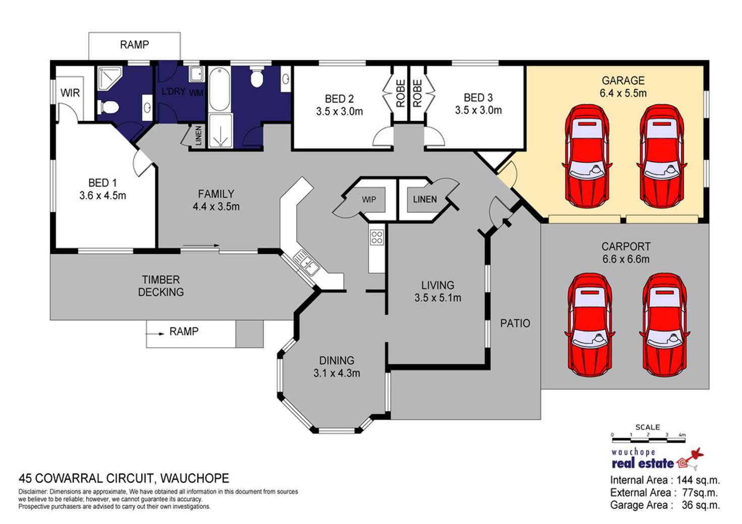 Floorplan of Homely house listing, 45 Cowarral Circut, Wauchope NSW 2446